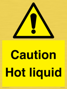 Caution Hot liquid